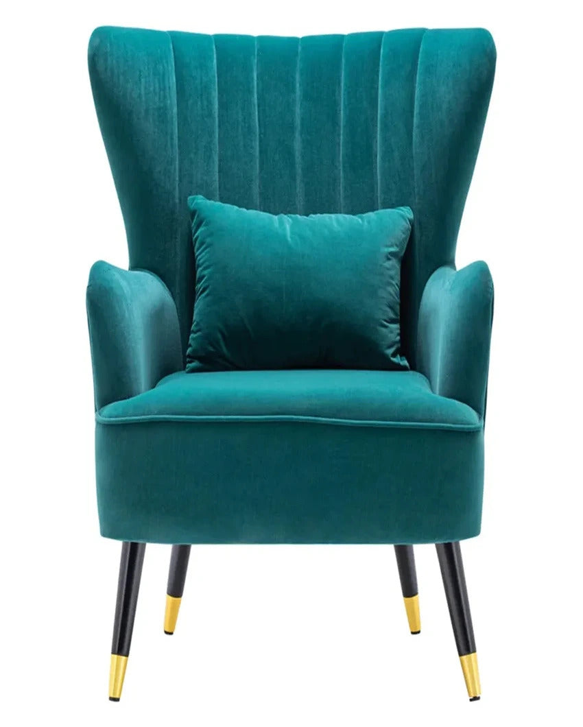 Comfortable and Supportive High Back Tufted Accent Chair With Cushion | 32 x 30 x 37 inches