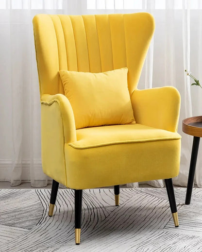 Comfortable and Supportive High Back Tufted Accent Chair With Cushion | 32 x 30 x 37 inches