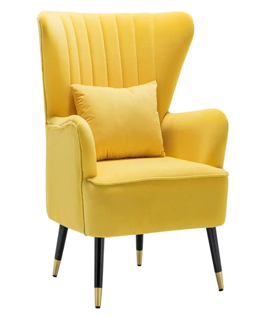 Comfortable and Supportive High Back Tufted Accent Chair With Cushion | 32 x 30 x 37 inches