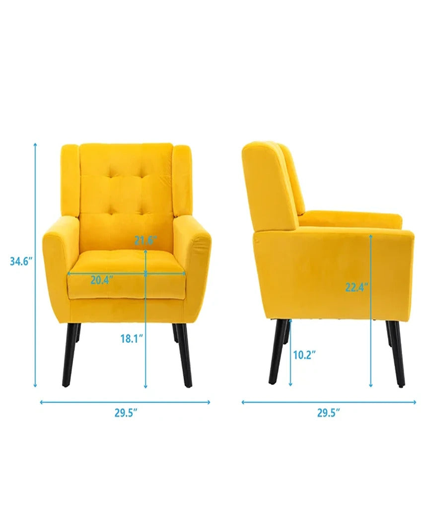 Cozy and Contemporary Urban Super Soft Armchair | 35 x 30 x 30 inches