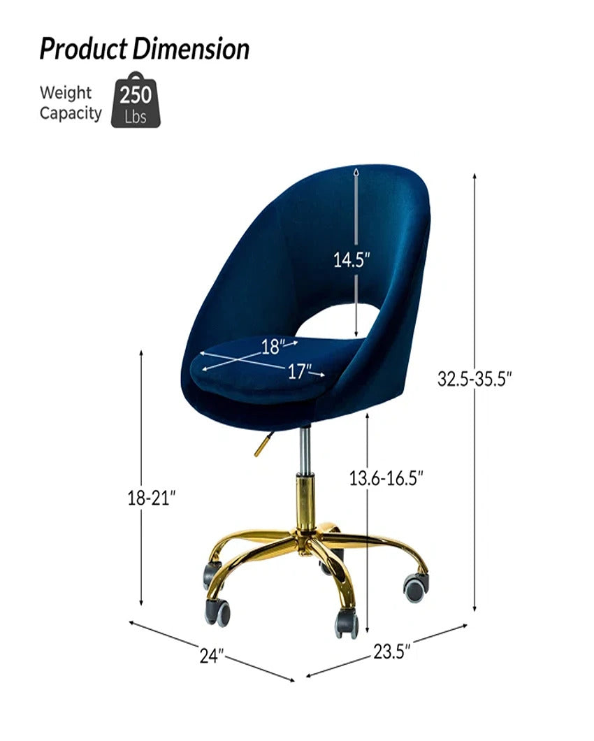 Relaxing and Functional Comfy Rounded Back Swivel Chair | 30 x 26 x 31 inches