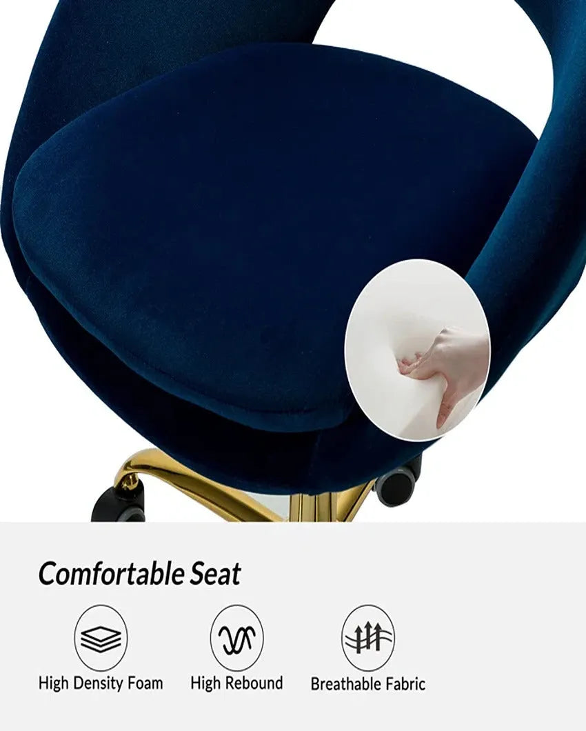 Relaxing and Functional Comfy Rounded Back Swivel Chair | 30 x 26 x 31 inches