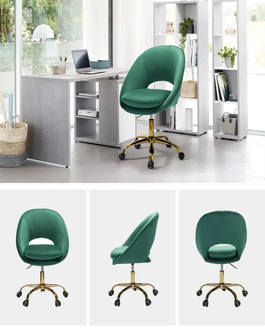 Relaxing and Functional Comfy Rounded Back Swivel Chair | 30 x 26 x 31 inches