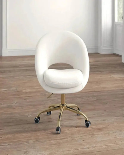 Relaxing and Functional Comfy Rounded Back Swivel Chair | 30 x 26 x 31 inches