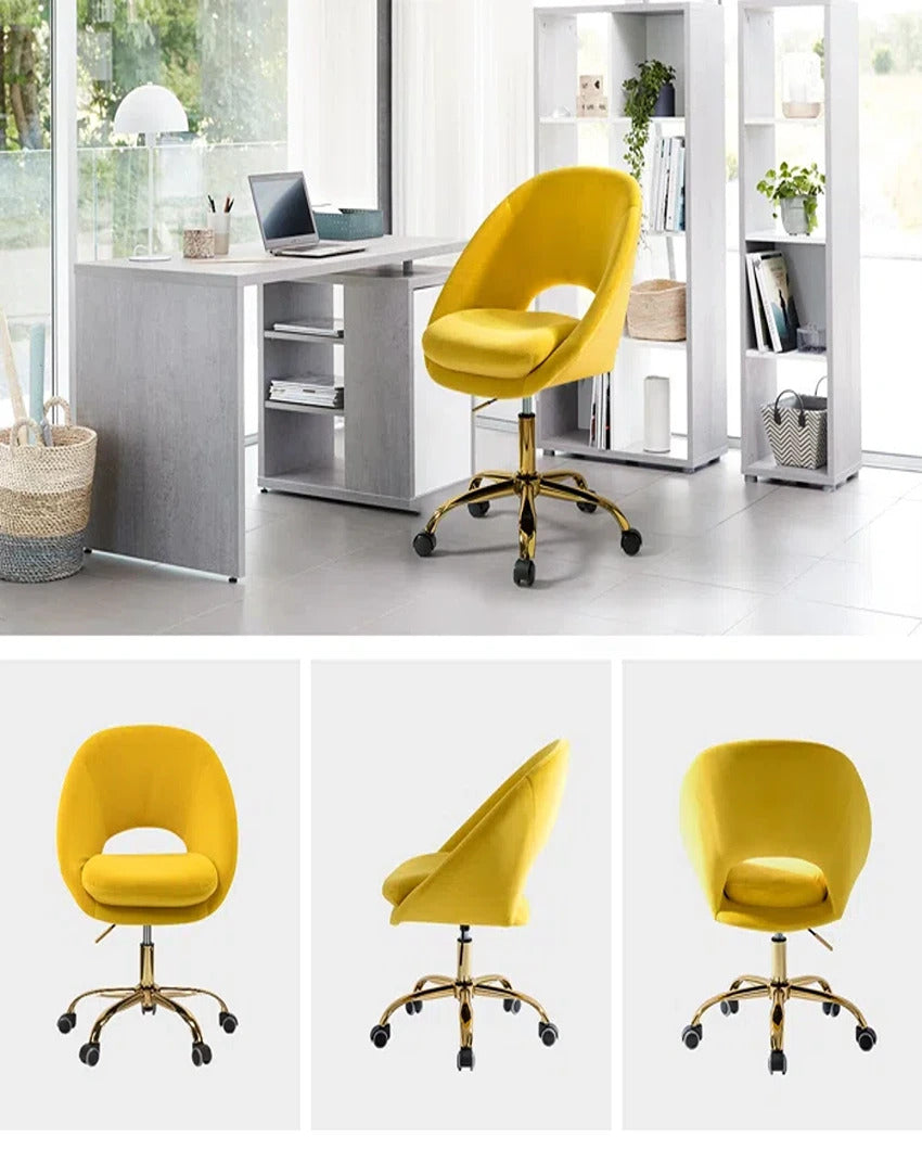 Relaxing and Functional Comfy Rounded Back Swivel Chair | 30 x 26 x 31 inches