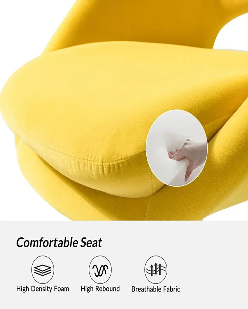 Relaxing and Functional Comfy Rounded Back Swivel Chair | 30 x 26 x 31 inches