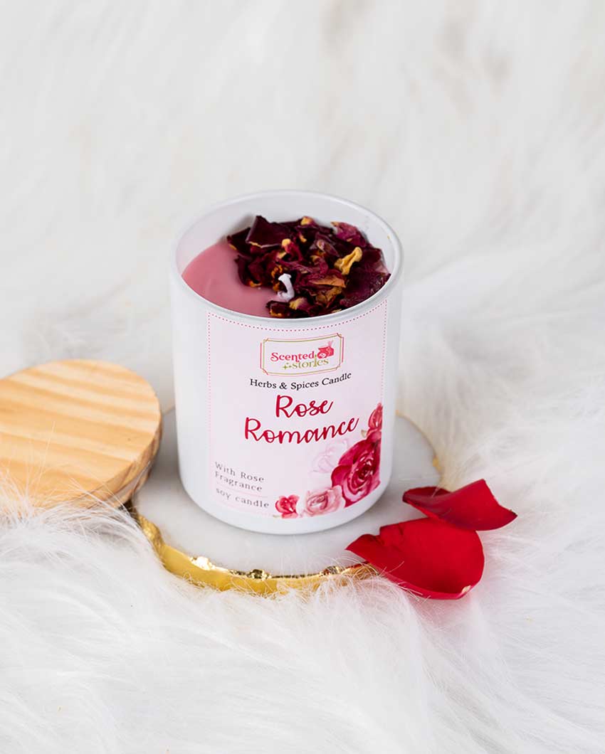 Rose Romance Scented Candle Romantic Floral Scent for Special Moments | 22.9 x 20.3 cm / 9 x 8 inches