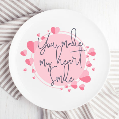 Timeless Romance Theme Ceramic Multicolor Wall Plate with Table Stand | 11 inches