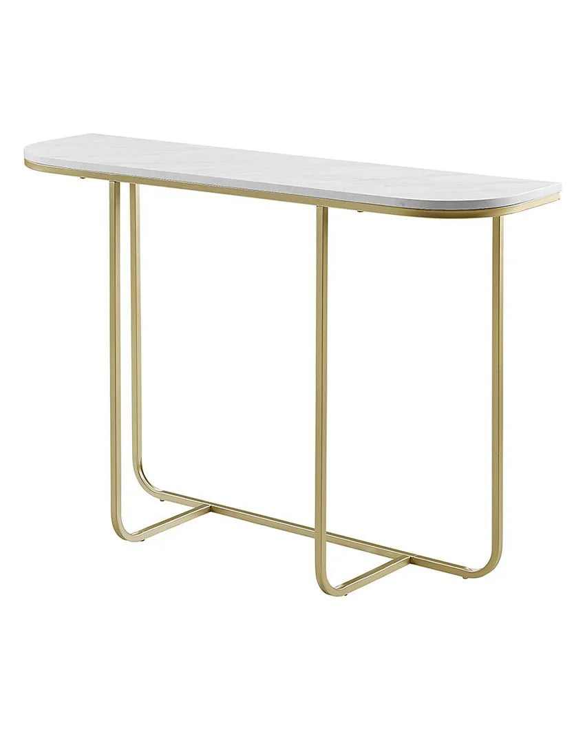 Rectangular Gold Metal Console Table