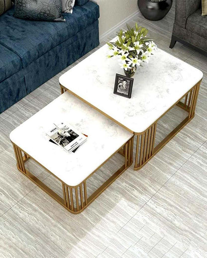 Square Frame Nesting Metal Tables | Set of 2