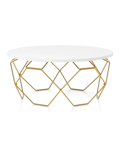 Gold Wire Metal Frame Coffee Table