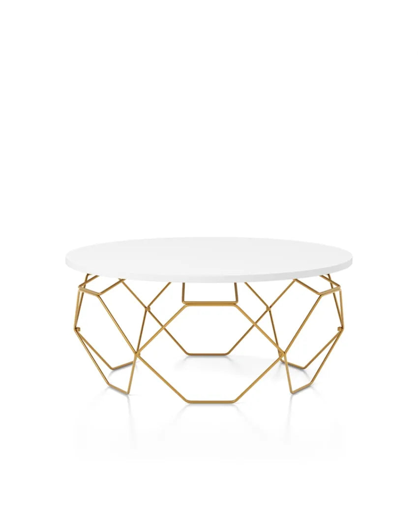 Gold Wire Metal Frame Coffee Table