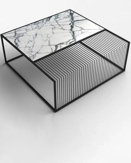 Monochrome Metal Wire Coffee Table