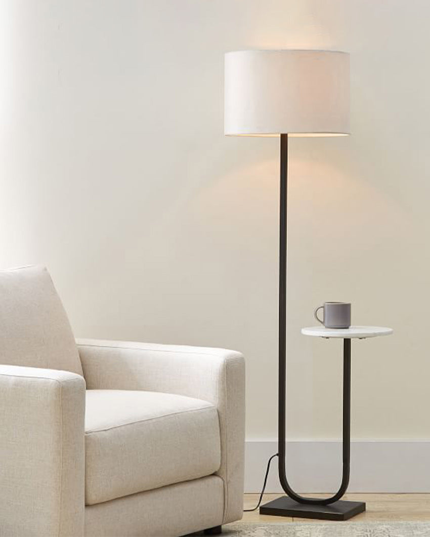 Marble & Metal Floor Lamp