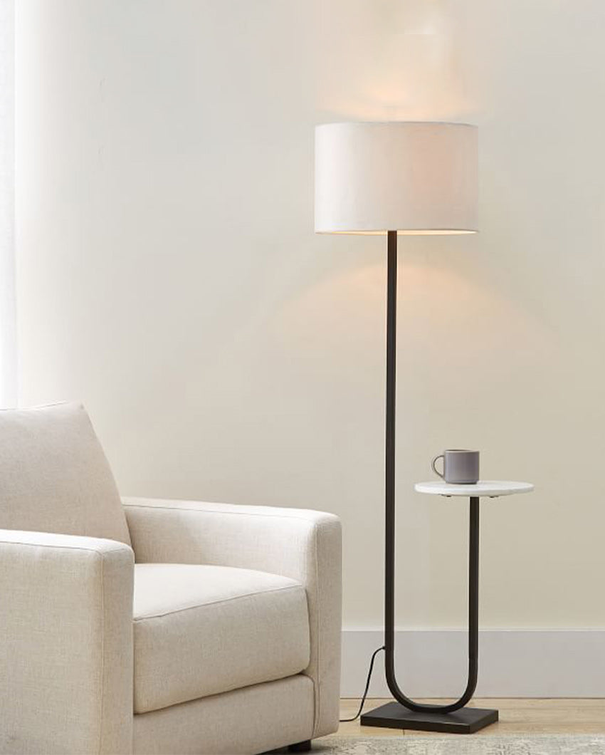 Marble & Metal Floor Lamp
