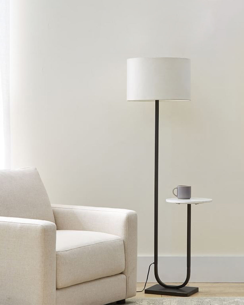 Marble & Metal Floor Lamp