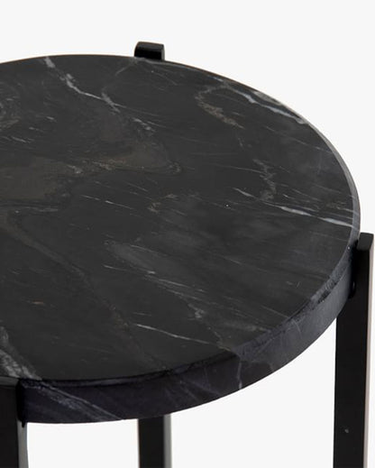 Round Marble Accent Table