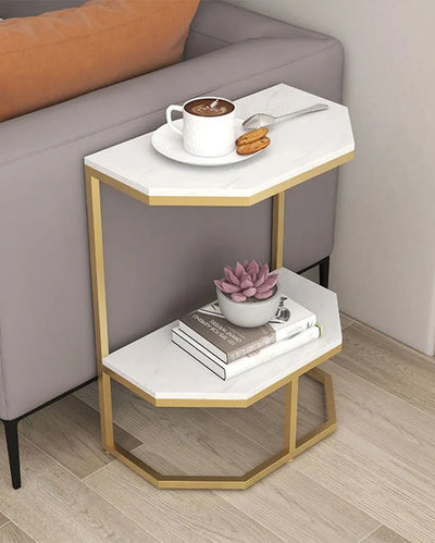 Hexa Stone Side Table