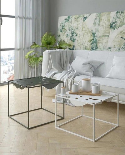 Modern Monstera Side Table