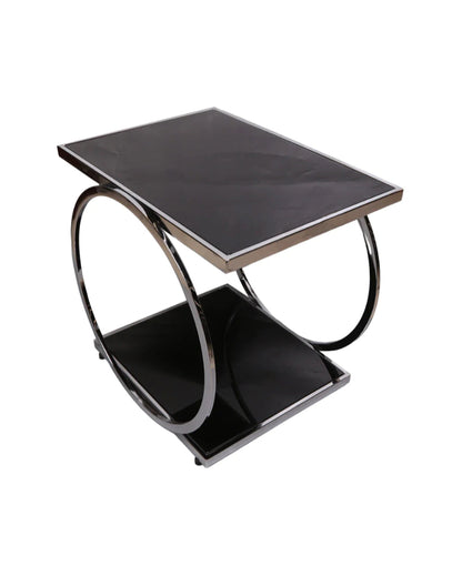 Marbleous Metal Side Table