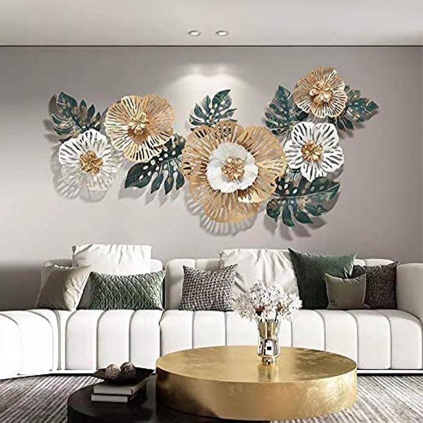 Floral Home Décor Metal Wall Art