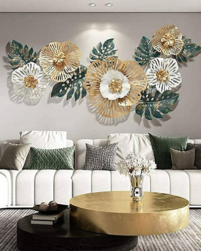 Floral Home Décor Metal Wall Art