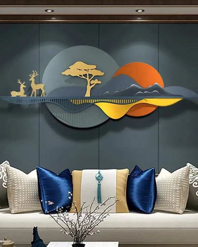 Metallic Scenery Wall Art | 50 x 21 inches