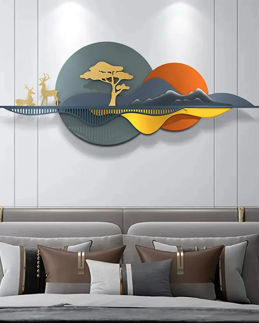 Metallic Scenery Wall Art | 50 x 21 inches