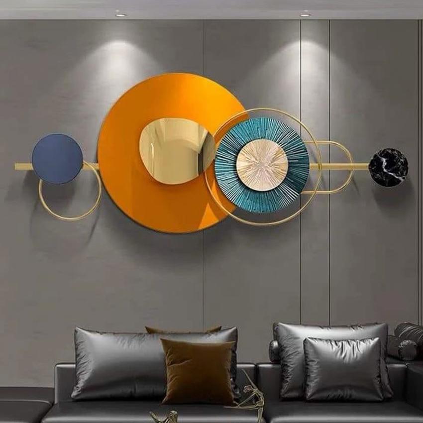 Multicolor Large Abstract Metal Wall Art