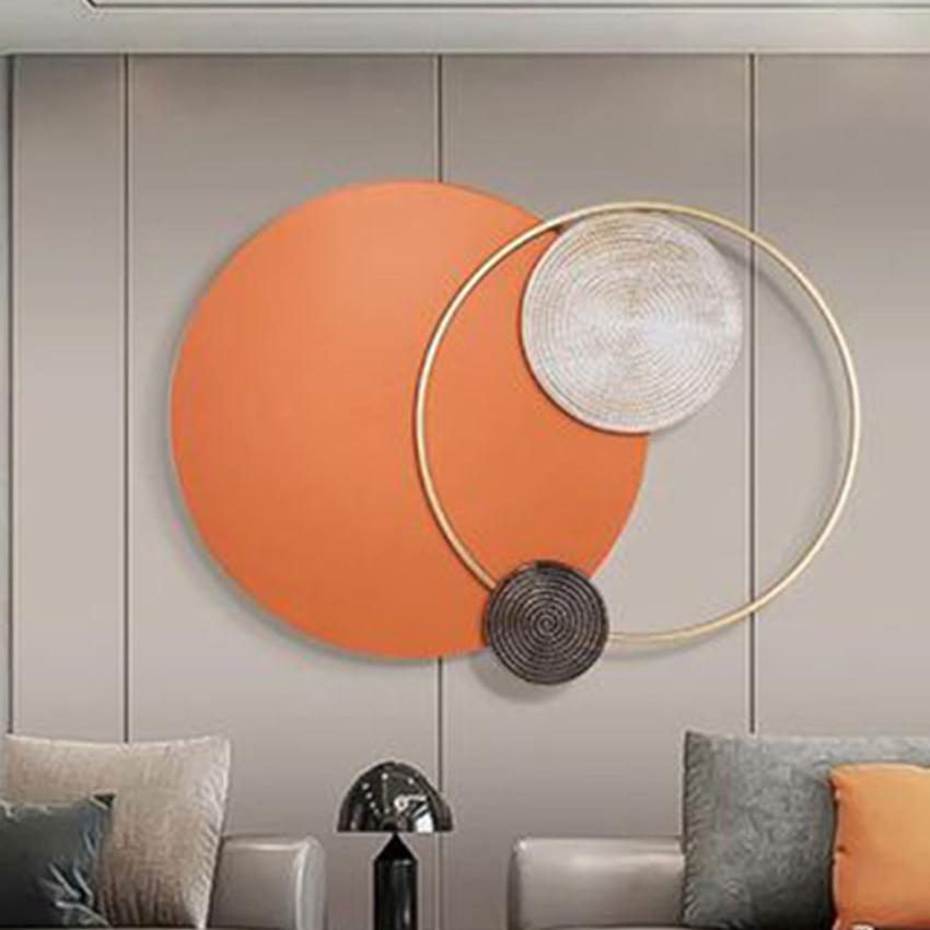 Interconnected Metal Circle Wall Art