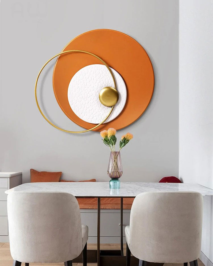 Orange Sunshine Metal Wall Art