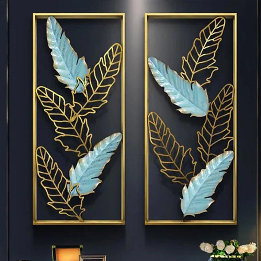 Aureate Petals Frame Metal Art Wall