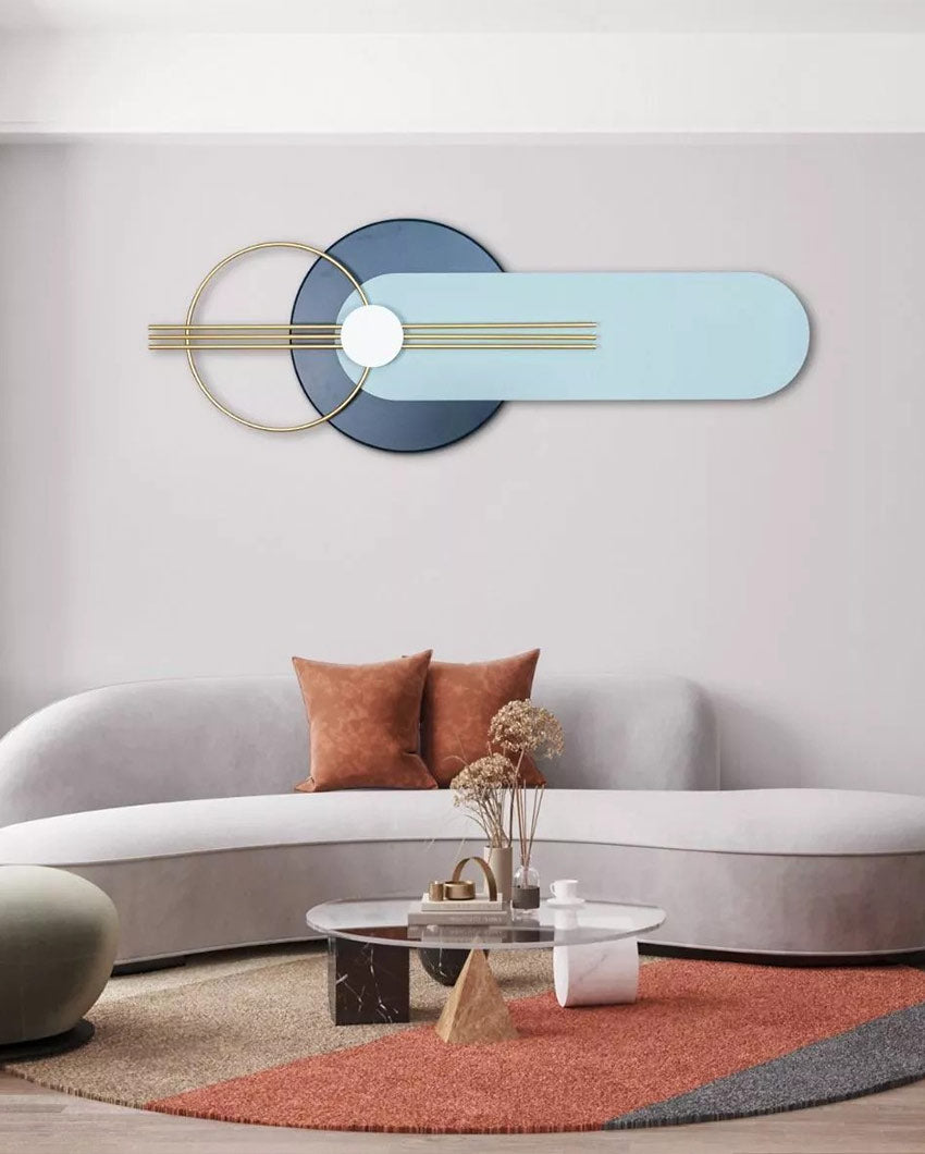 Cielo Blue Metal Wall Art