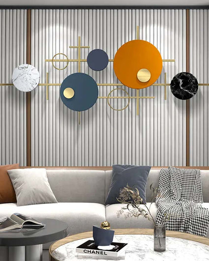 Colorful Fusion Metal Wall Art | 54 x 26 inches