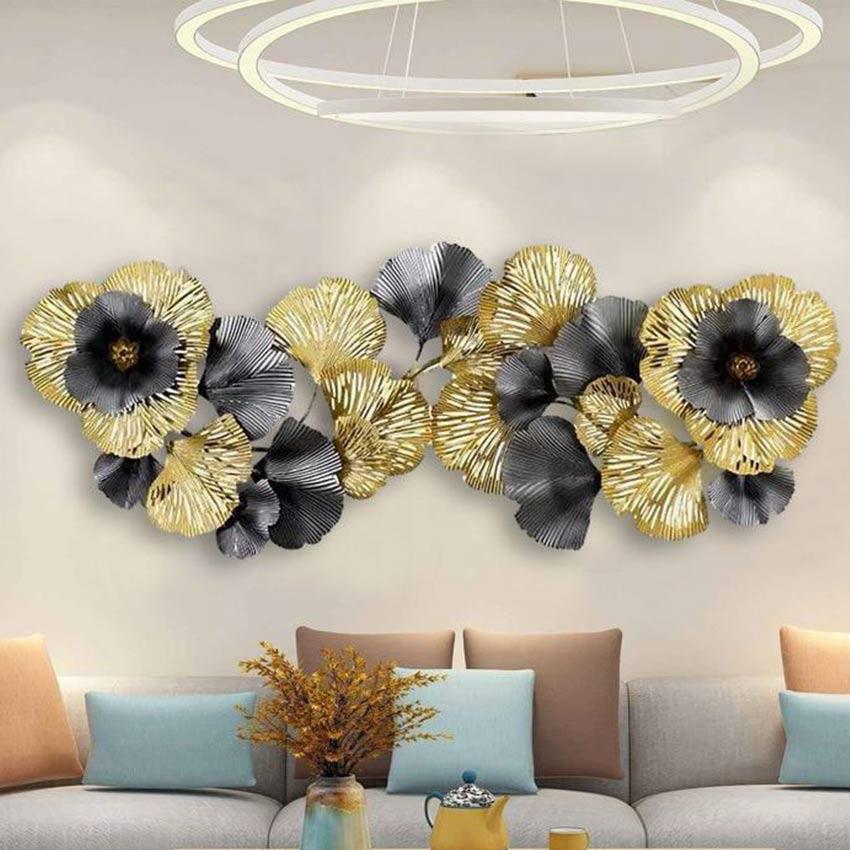 Black And Gold Wrought Metal Wall Art