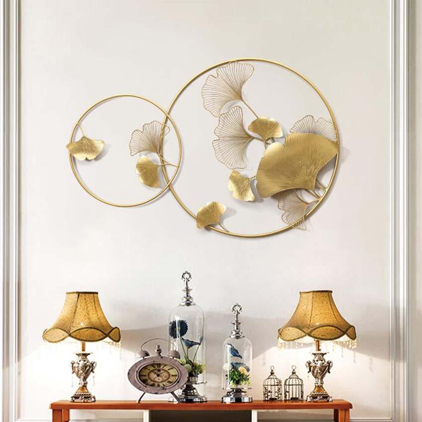 Double Circle Metal Wall Art