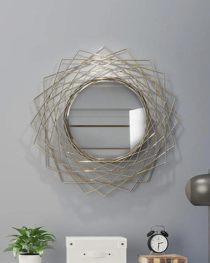 Geometric Wall Accent Mirror