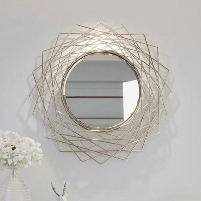 Geometric Wall Accent Mirror