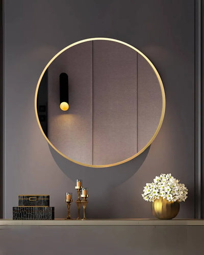 Beautiful Metal Round Wall Mirror Gold