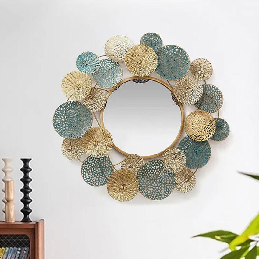 Flower Metal Wall Mirror