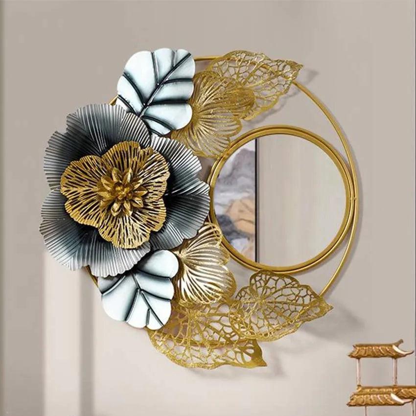 Floral Mounted Wall Mirror