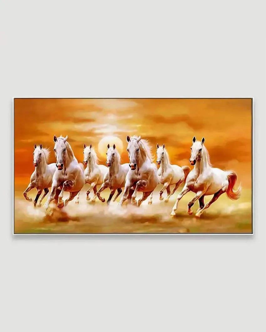 Sunset 7 Horse Wall Painting