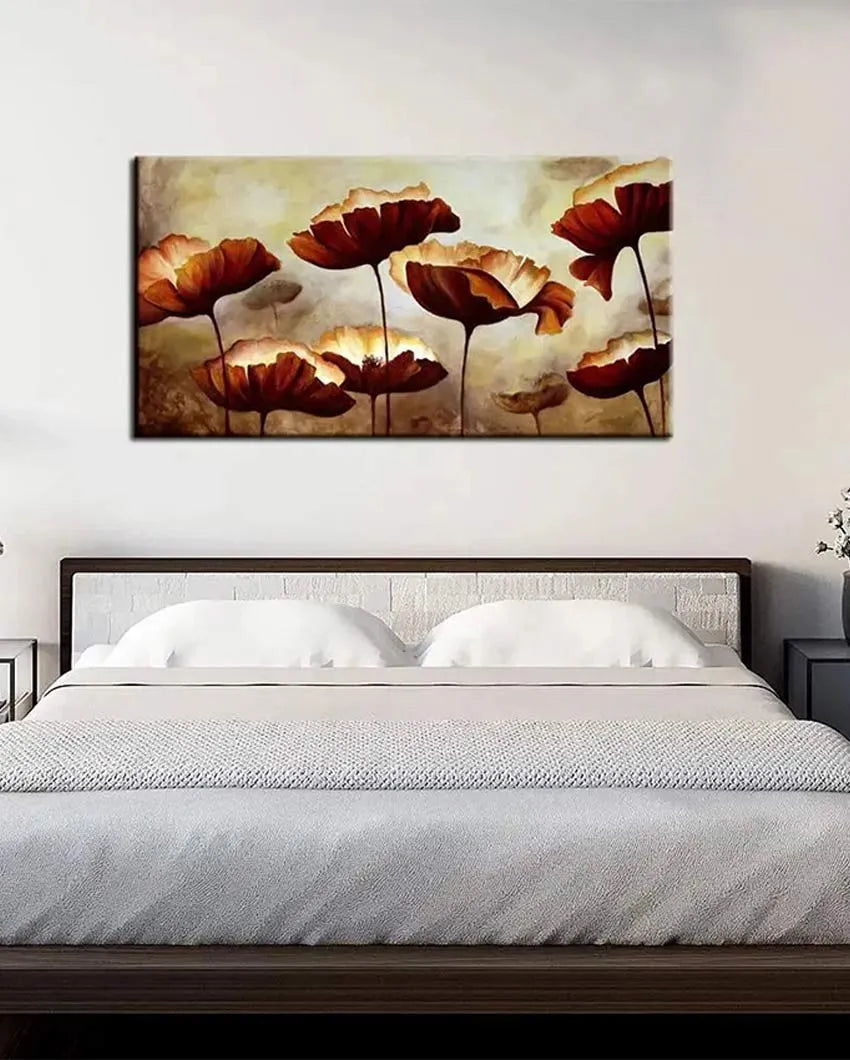 Poppy Flower Wall Painting