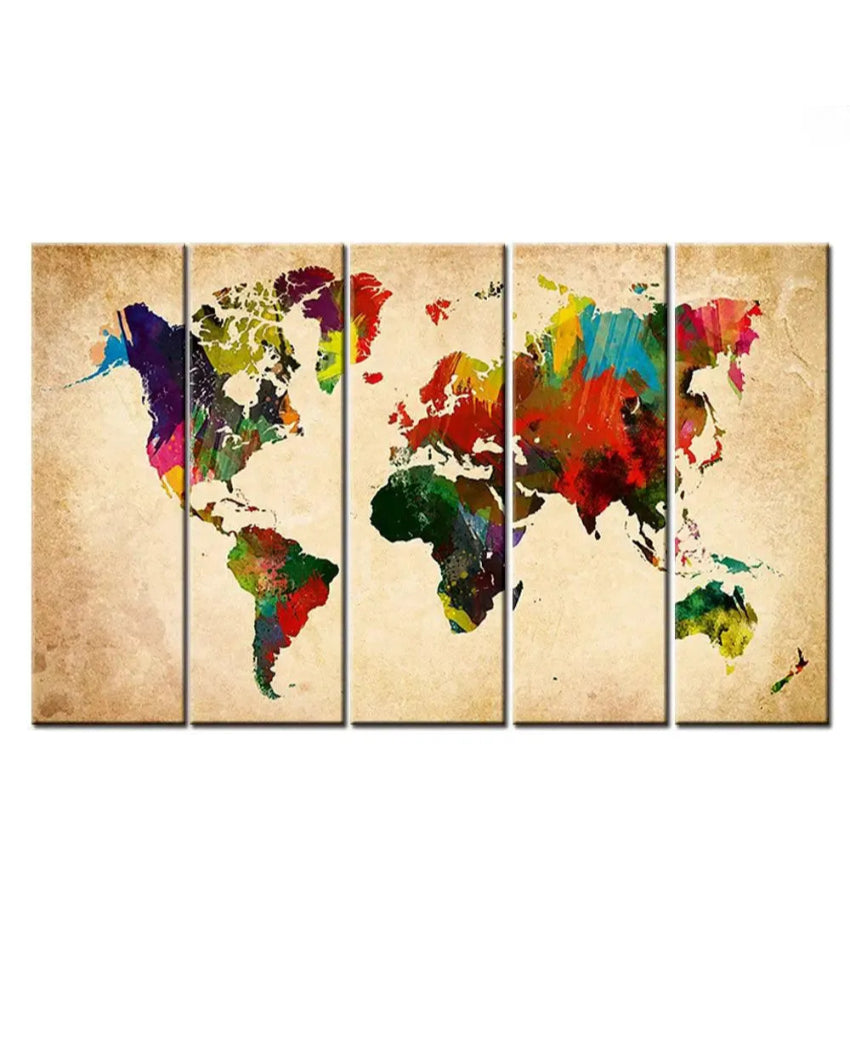 The World Map Wall Painting