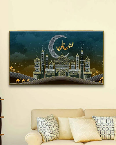 Celestial Crescent Wall Paining