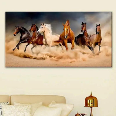 Galloping Horses Wall Painting