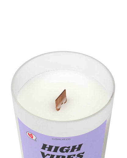 High Vibes Only Valentine’s Lavender Soy Wax Candle | 3 x 4 inches | 200ml