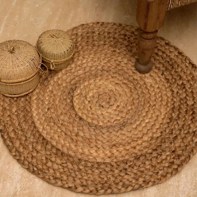 Natural Jute Rug | 24 inches