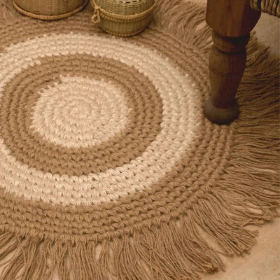 Earthy Jute Rug | 18 inches