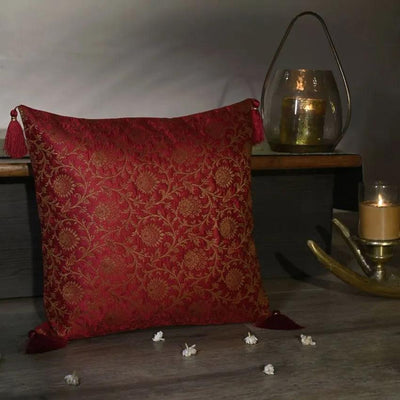 Regal Blended Silk Cushion Cover | 16 x 16 inches